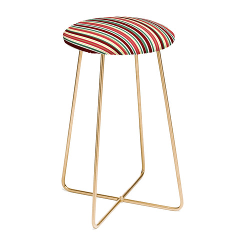 Lisa Argyropoulos Holiday Traditions Stripe Counter Stool