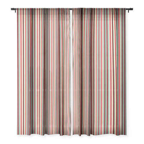 Lisa Argyropoulos Holiday Traditions Stripe Sheer Window Curtain