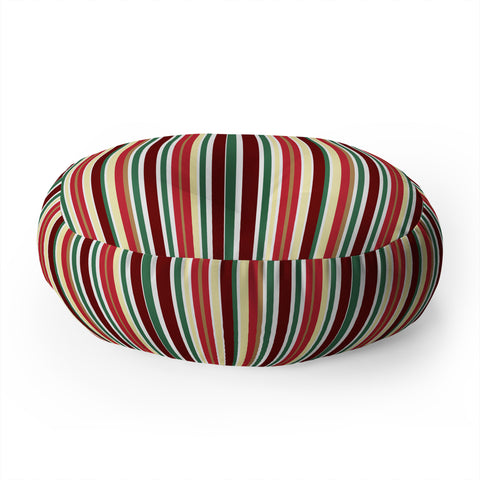 Lisa Argyropoulos Holiday Traditions Stripe Floor Pillow Round
