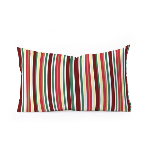 Lisa Argyropoulos Holiday Traditions Stripe Oblong Throw Pillow
