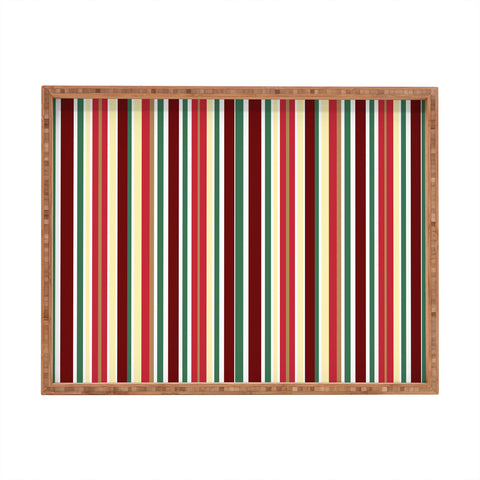 Lisa Argyropoulos Holiday Traditions Stripe Rectangular Tray