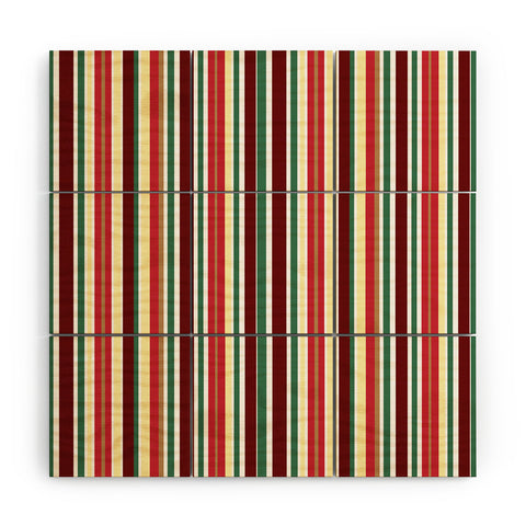 Lisa Argyropoulos Holiday Traditions Stripe Wood Wall Mural