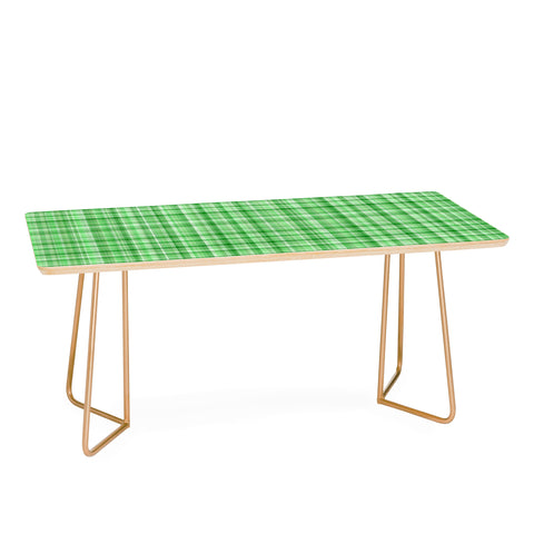 Lisa Argyropoulos Holly Green Plaid Coffee Table