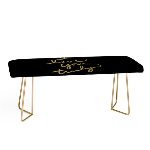 Lisa Argyropoulos I Love You Truly in Black Bench