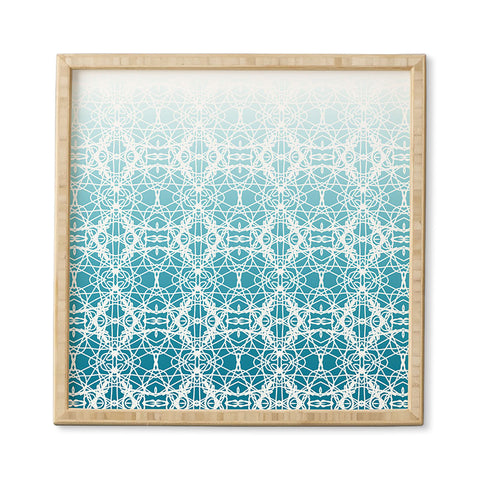 Lisa Argyropoulos Intricate Ombre Blue Framed Wall Art