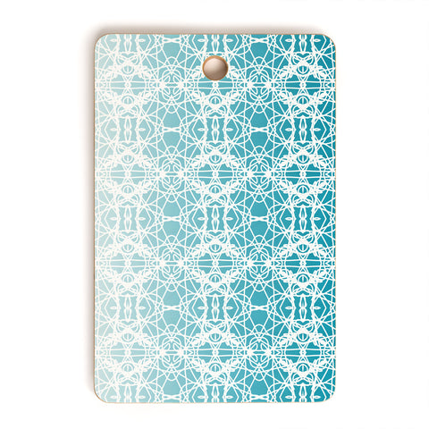 Lisa Argyropoulos Intricate Ombre Blue Cutting Board Rectangle