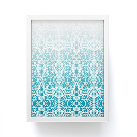 Lisa Argyropoulos Intricate Ombre Blue Framed Mini Art Print