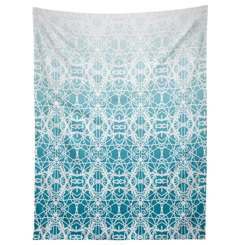 Lisa Argyropoulos Intricate Ombre Blue Tapestry