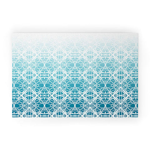 Lisa Argyropoulos Intricate Ombre Blue Welcome Mat