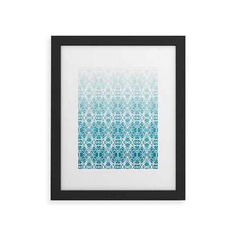 Lisa Argyropoulos Intricate Ombre Blue Framed Art Print