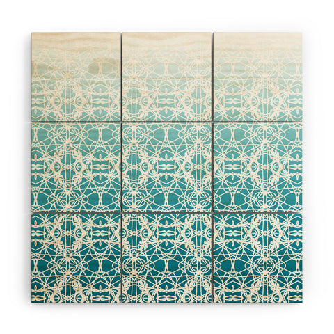 Lisa Argyropoulos Intricate Ombre Blue Wood Wall Mural