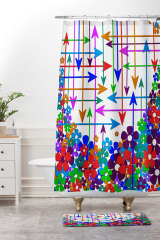 Lisa Argyropoulos Its A Spring Thing 2 Shower Curtain And Mat