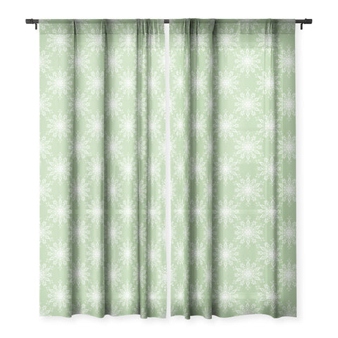 Lisa Argyropoulos La Boho Snow Sage Sheer Window Curtain