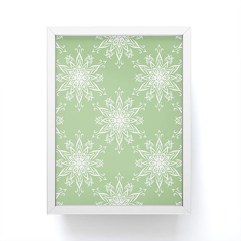 Lisa Argyropoulos La Boho Snow Sage Framed Mini Art Print