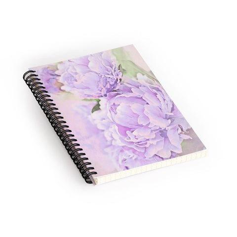 Lisa Argyropoulos Lavender Peonies Spiral Notebook