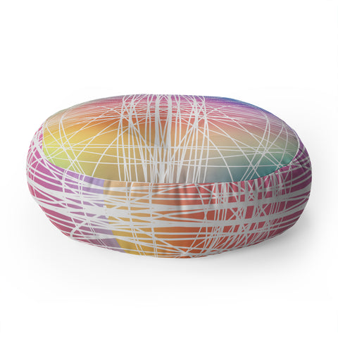 Lisa Argyropoulos Linear Colorburst Floor Pillow Round