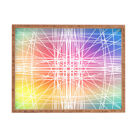 Lisa Argyropoulos Linear Colorburst Rectangular Tray