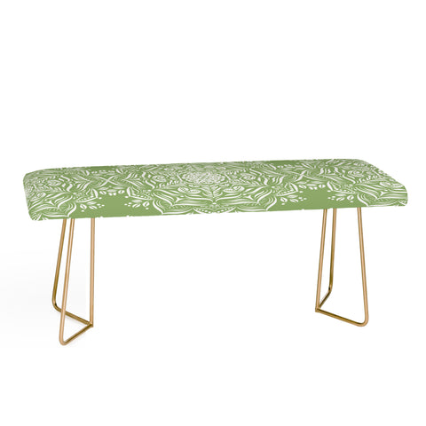 Lisa Argyropoulos Lotus and Green Bench