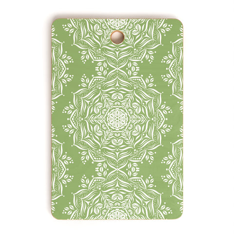 Lisa Argyropoulos Lotus and Green Cutting Board Rectangle