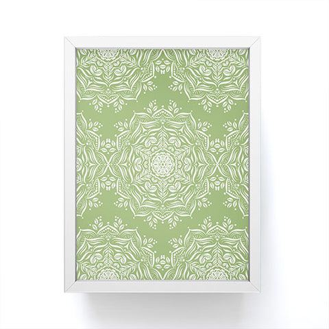 Lisa Argyropoulos Lotus and Green Framed Mini Art Print