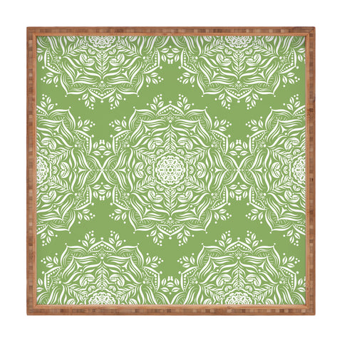 Lisa Argyropoulos Lotus and Green Square Tray