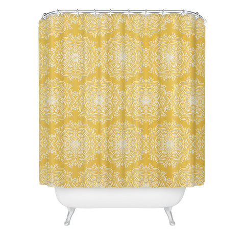 Lisa Argyropoulos Lotus II Golden Shower Curtain