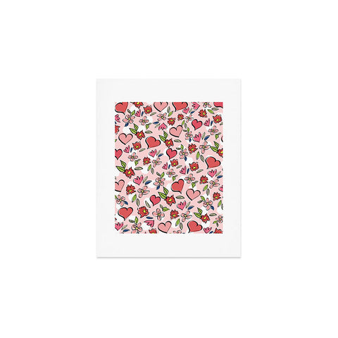Lisa Argyropoulos Love Flowers And Dots Art Print