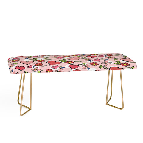 Lisa Argyropoulos Love Flowers And Dots Bench
