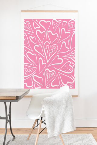 Lisa Argyropoulos Love is in the Air Rose Pink Art Print And Hanger