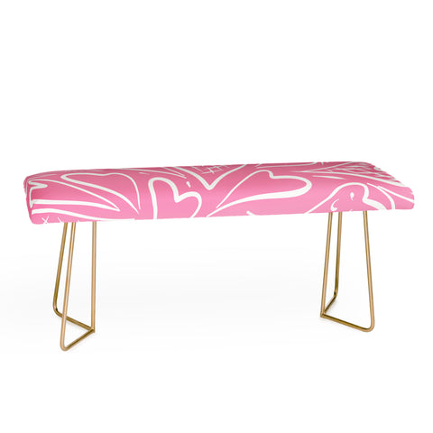 Lisa Argyropoulos Love is in the Air Rose Pink Bench