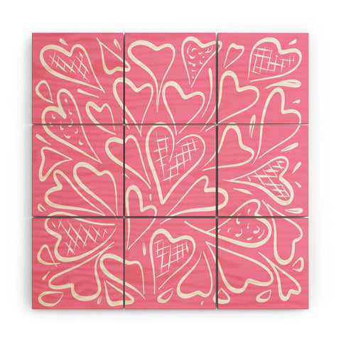 Lisa Argyropoulos Love is in the Air Rose Pink Wood Wall Mural