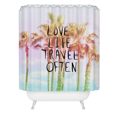 Lisa Argyropoulos Love Life Travel Often Tropical Shower Curtain