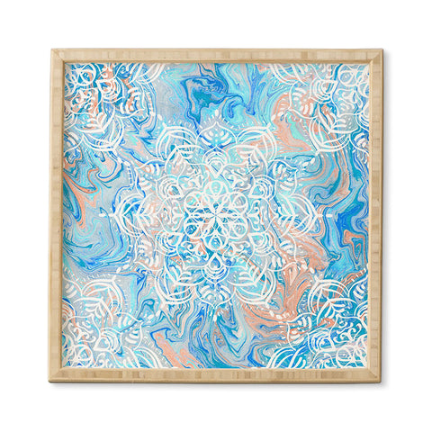 Lisa Argyropoulos Marble Mandala Twist III Framed Wall Art