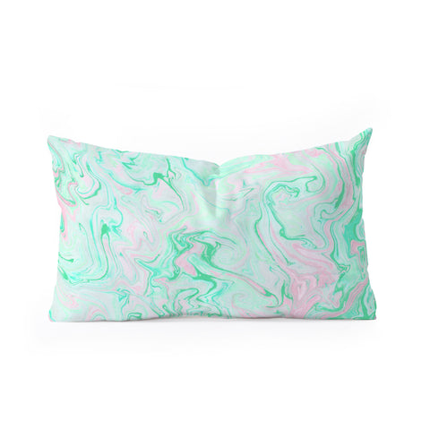 Lisa Argyropoulos Marble Twist Spring Oblong Throw Pillow