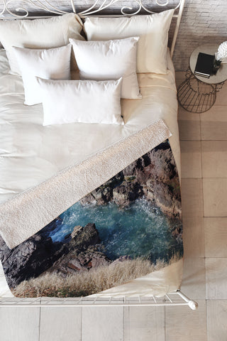 Lisa Argyropoulos Mazatlan Waters Fleece Throw Blanket