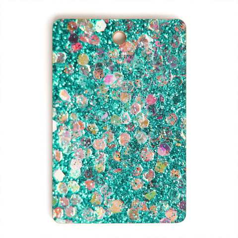 Lisa Argyropoulos Mermaid Scales Teal Cutting Board Rectangle