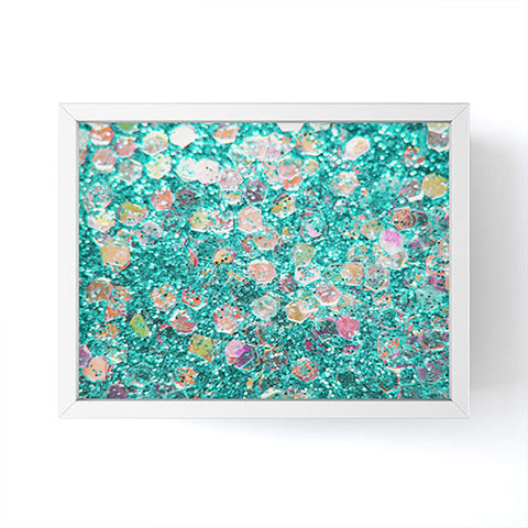 Lisa Argyropoulos Mermaid Scales Teal Framed Mini Art Print