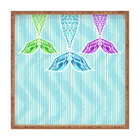 Lisa Argyropoulos Mermaids and Stripes Sea Square Tray