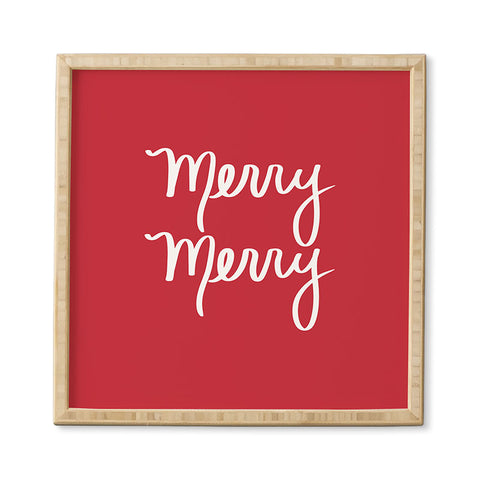 Lisa Argyropoulos Merry Merry Red Framed Wall Art