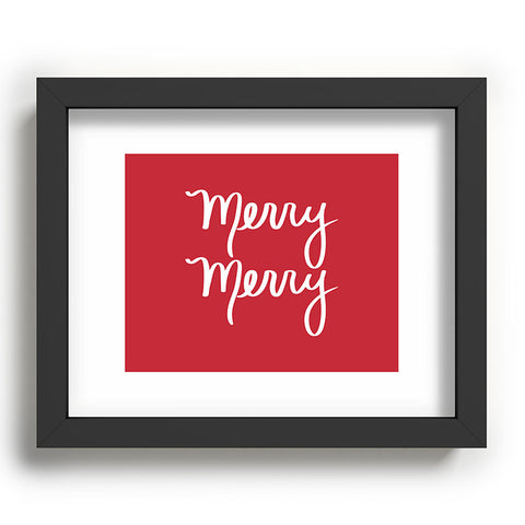 Lisa Argyropoulos Merry Merry Red Recessed Framing Rectangle