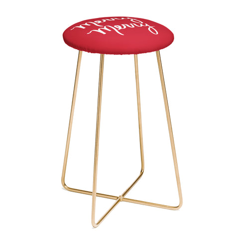 Lisa Argyropoulos Merry Merry Red Counter Stool