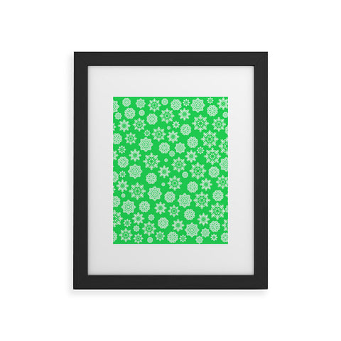 Lisa Argyropoulos Mini Flurries on Jolly Green Framed Art Print