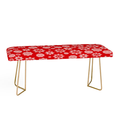 Lisa Argyropoulos Mini Flurries On Red Bench