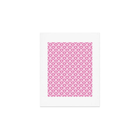 Lisa Argyropoulos Mini Hearts Pink Art Print