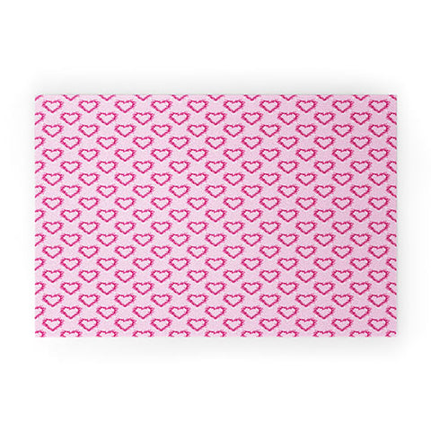 Lisa Argyropoulos Mini Hearts Pink Welcome Mat