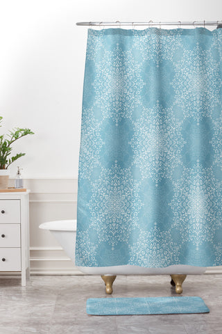 Lisa Argyropoulos Misty Winter Shower Curtain And Mat