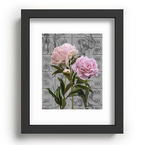 Lisa Argyropoulos Modern Grecco Peonies Recessed Framing Rectangle