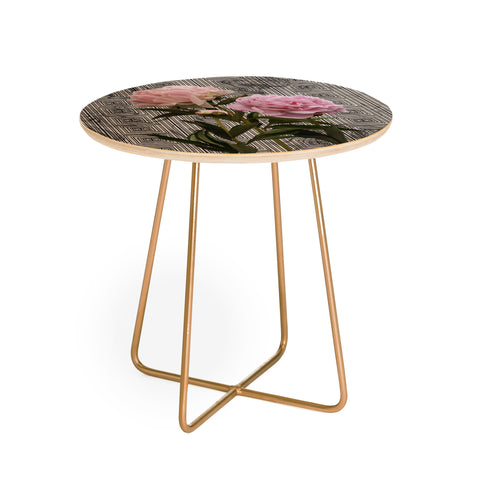 Lisa Argyropoulos Modern Grecco Peonies Round Side Table