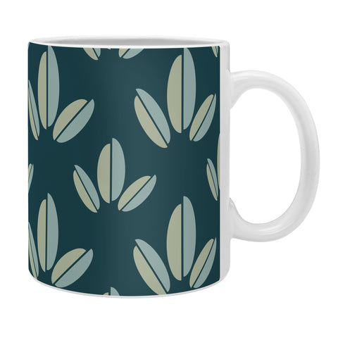 Lisa Argyropoulos Modern Leaves Dk Green Coffee Mug