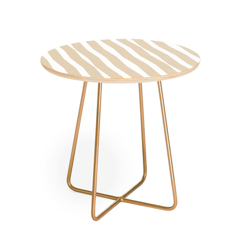 Lisa Argyropoulos Modern Lines Neutral Round Side Table